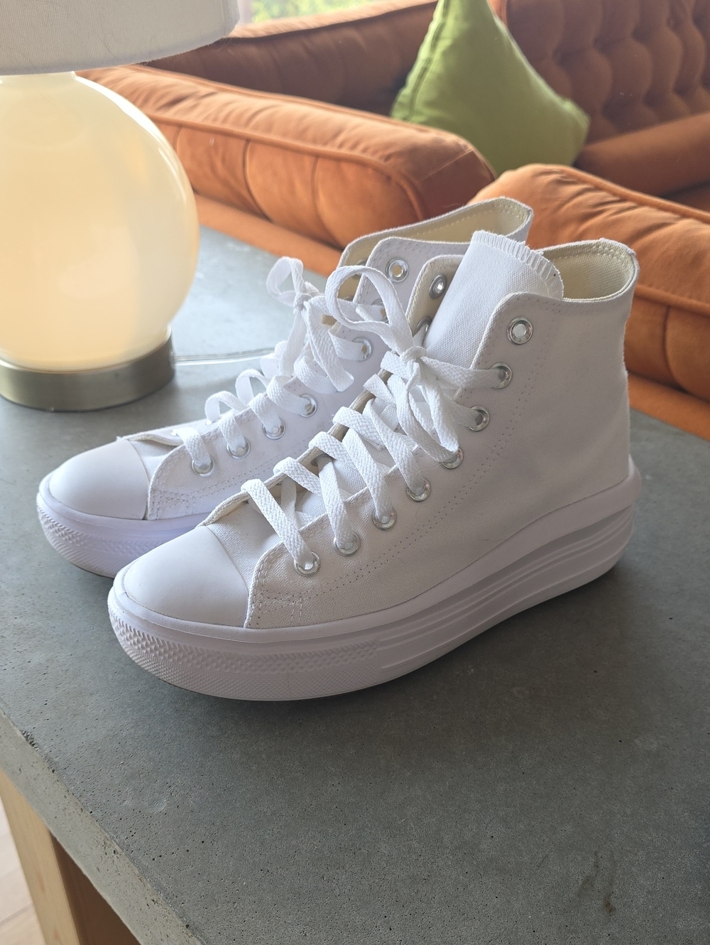 Converse White High-Top Platform Sneakers - Women